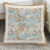 Light Luxury Pillow Retro Square Flower Decoration Sofa Ornaments Pillowcase New Chinese Style Removable and Washable Pillow Cushion