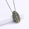 Exaggerated and Exquisite Women's for Necklace Two-tone Shell Shape Pendant Necklace Creative Black Gold Women's Jewelry