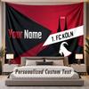 Custom Name Text Tapestry FC Köln Personalized Polyester Wall Tapestry For Bedroom And Room