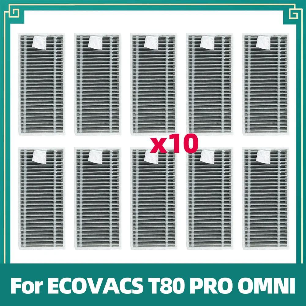Совместимо для ECOVACS T80 PRO OMNI / T80 OMNI Робот-пылесос Замена Основной ролик Ткань для швабры Боковая щетка Пылесборник HEPA-фильтр