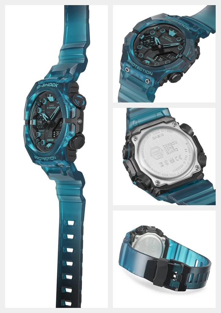 Часы с Bluetooth Turquoise Blue Skeleton [Casio] G-Shock [] GA-B001G-2AJF Мужские