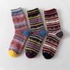 3 Pairs of Women's New Winter Bar Imitation Ferret with Thick Warm Rabbit Wool Tube Socks