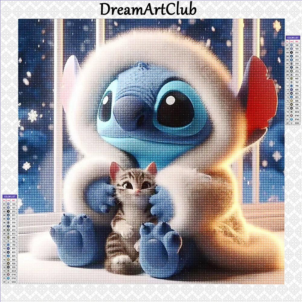 DIY Diamond Painting Stitch Full Diamond Mosaic Cartoon Embroidery Kit Set Wall Decor Handmade Gift