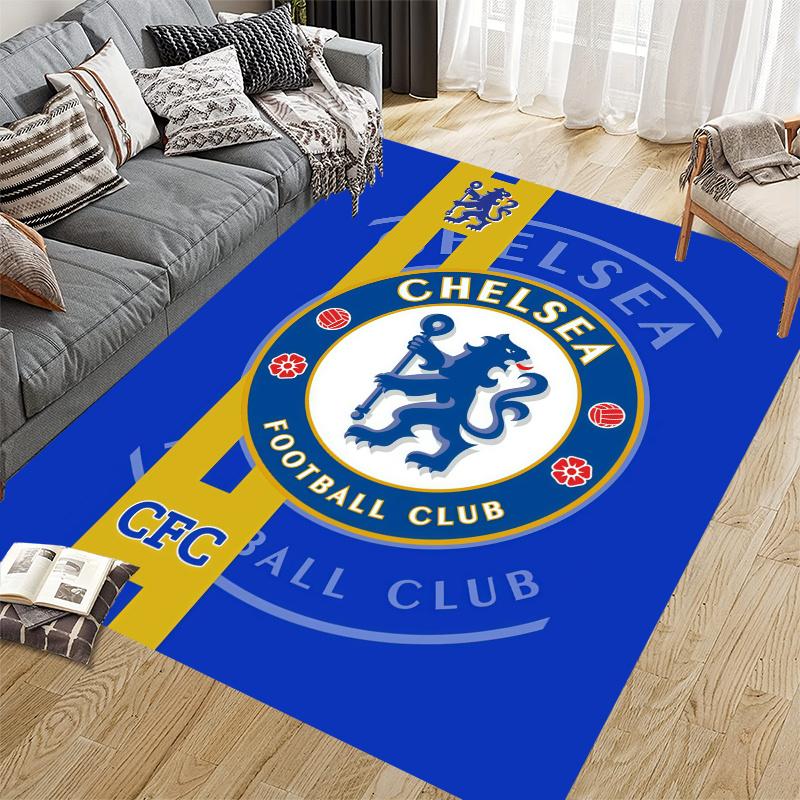 Chelsea Home Sofa Decoration for Living Room & Bedroom, Non‑Slip Play Flannel Floor Mat for Game Room