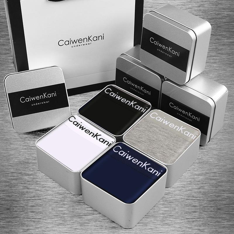 Мужские трусы-боксеры из дышащего чистого хлопка, модала, Cckgraphene, тонкие короткие брюки, подарочная коробка высокого класса