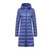 Feather New Women's Solid Color Women's Clothing Hooded and Hooded Removable Down Jacket Medium and Long Large Size Jacket