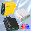 Total 65W 8 Ports Fast Charging USB Wall Charger QC3.0 Portable Mobile Phone Adapter For iPhone Samsung Xiaomi