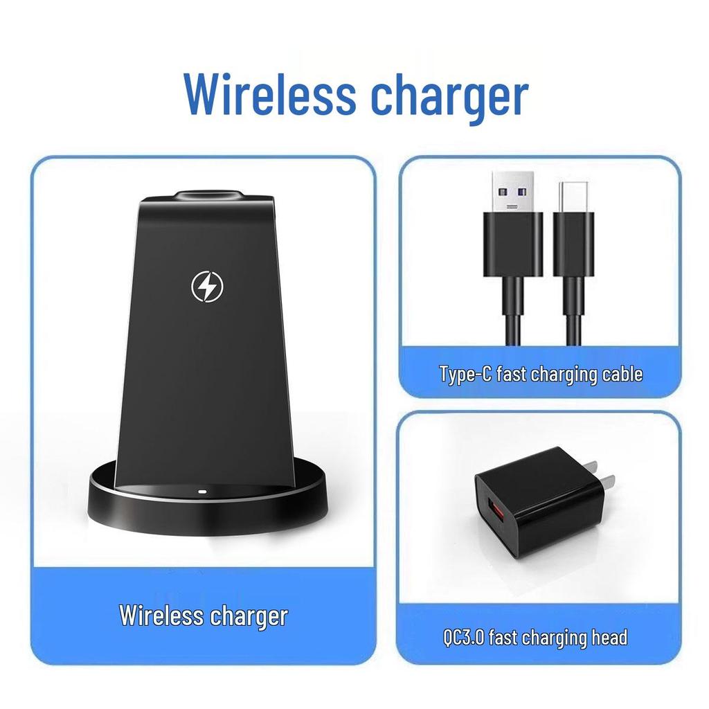 3-in-1 Wireless Charging Station for Apple, Huawei, Xiaomi Devices, Watches, and Earphones