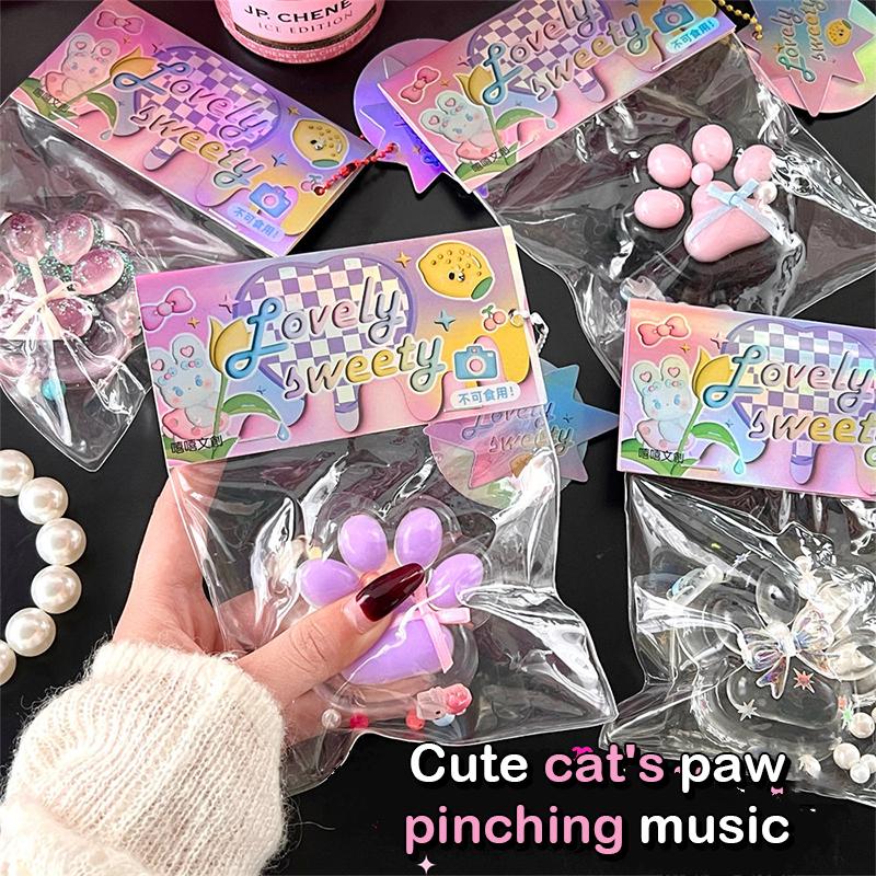 Мультяшная жемчужная кошачья коготь, сжимающая прозрачная игрушка, милая кошачья лапа, медленный отскок, декомпрессионная игрушка, детская игрушка для снятия стресса, вентиляционная игрушка