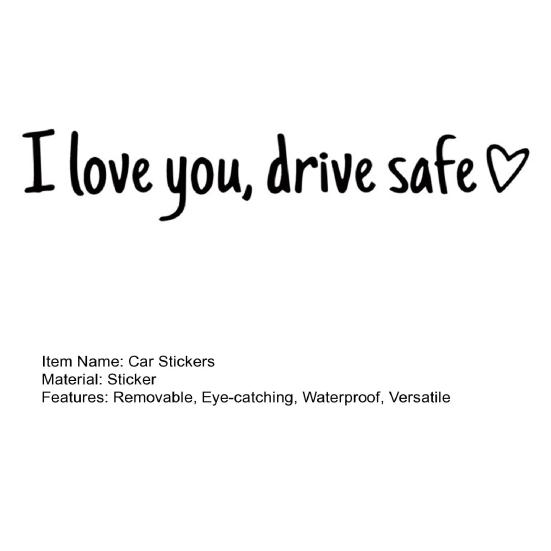 Наклейки I Love You Drive Safe на зеркало заднего вида виниловая наклейка для женщин водонепроницаемая декоративная наклейка на автомобиль аксессуары для автомобиля