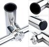 Amarine-made Stainless Steel Boat Rod Holder, Clamp-On Rod Holder, Set of 4, Adjustable Angle, Includes Hex Wrench (22-25mm / 7/8-1 Inch, 4 Pieces)