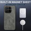 Для Xiaomi 17T Pro Винтажный Бизнес-чехол-крышка из овечьей кожи Магнитный чехол Xiaomi 17T Беспроводной чехол Xiaomi 17 Pro Max