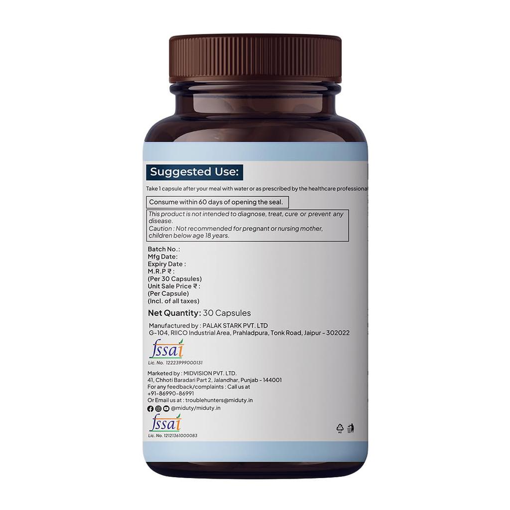 Liposomal Glutathione (30 Caps, 650 Mg), Liposomal Glutathione, Miduty