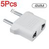 3/5/10Pcs US To Korea European Electrical Plug Adapter Power Adaptor Travel Converter American China To Europe KR Plug Adapter