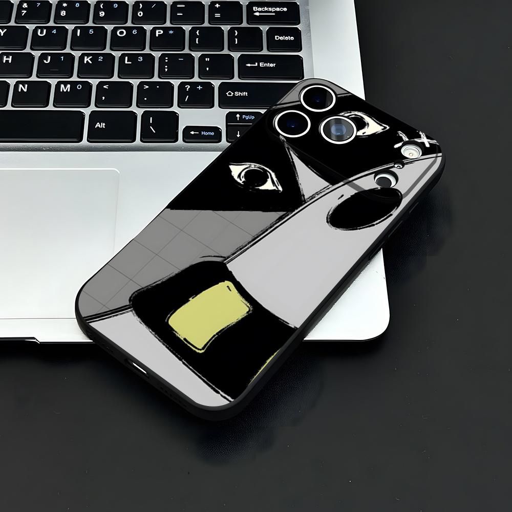 Чехол для телефона Манга «Хорошей ночи, Пунпун» Для IPhone 17 Air 16 E Pro Max 15 14 13 Mini 12 Pro 11 Max Plus Черный Мягкий корпус