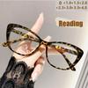 Модные очки для чтения «Кошачий глаз» Высококачественная женская оправа С защитой от синего света HD Очки без диоптрий 9642