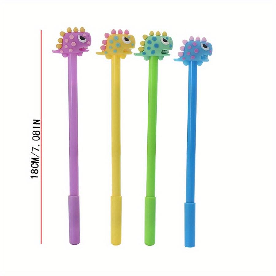 10pcs 0.5mm Cute Pen Creative Dinosaur Shape Gel Pen Cartoon Tyrannosaurus Water-based Signature Pen Learning Office Stationery