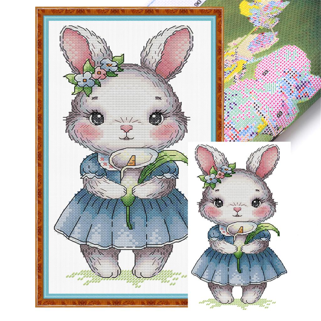 Животные Полный 14CT DIY Наборы для вышивания крестом с нанесенным рисунком Наборы для вышивания крестом с принтом Вышивка DIY Стартовый набор для взрослых Домашний декор