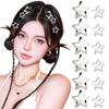 40 Pieces Star Hair Clips Gold Y2K Hair Accessories Pentagram Hair Clips for Girls Women Metal Snap Clip Hairpins Barrettes