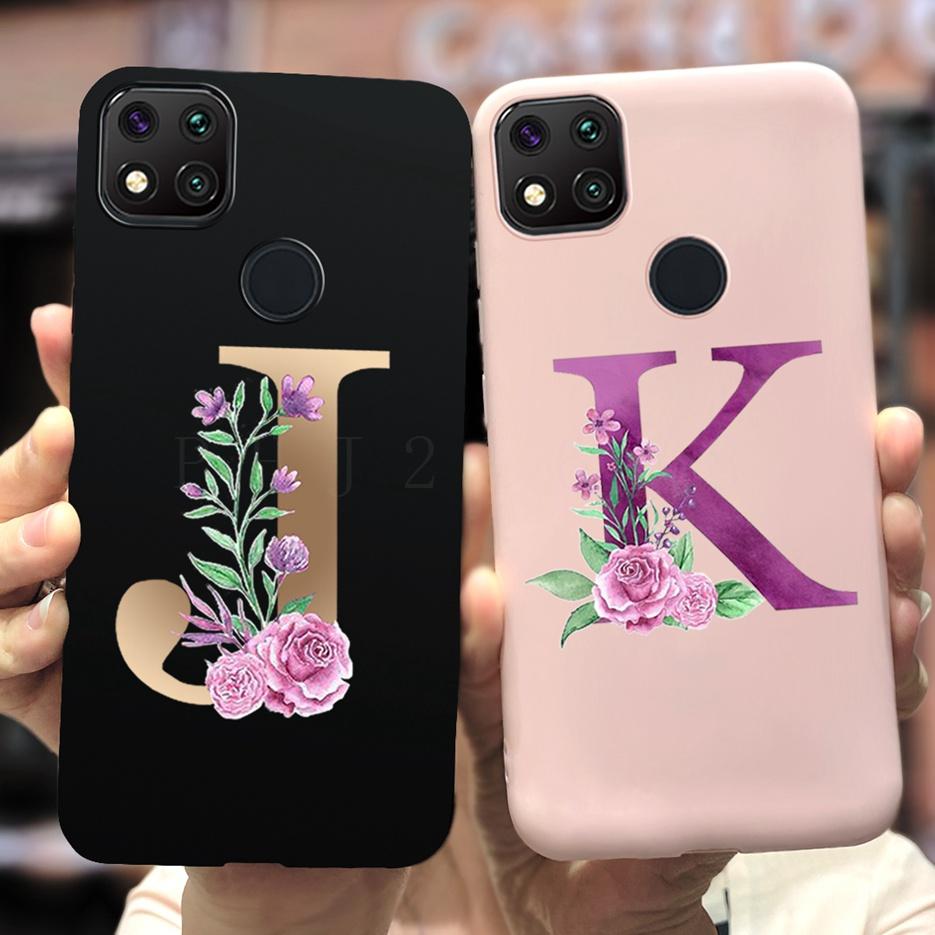 Luxury Letters Case For Xiaomi Redmi 9C 9 C NFC Case Shockproof Bumper Soft Phone Case For Redmi 9 9c 9a Redmi9A 9C 9 Back Cover