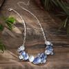 Luxury New Color Oil Round Flower Necklace, Small Fresh Ladies Simple Versatile Flower Alloy Necklace