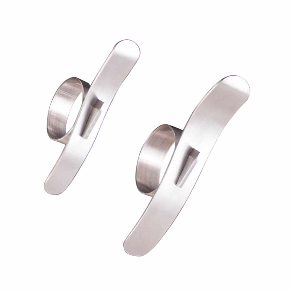 2PCS/SET Stainless Steel Orange Peeler Easy Open Lemon Cutter Citrus Parer Fruit Vegetable Tools