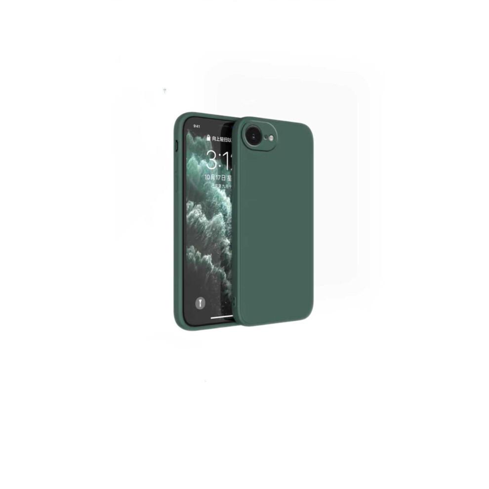 (Green) Premium Sleek Liquid Silicone Case for iPhone 16E