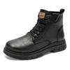 Fashion Men's Durable Anti - Skid Sole Chunky Sole British Style High Top Boots That Are Versatile for All Seasons Outdoors