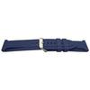 Bracelet Montre - MY-MONTRE - 20mm (18mm) - Bleu Marine - Plastique - Boucle Acier Poli
