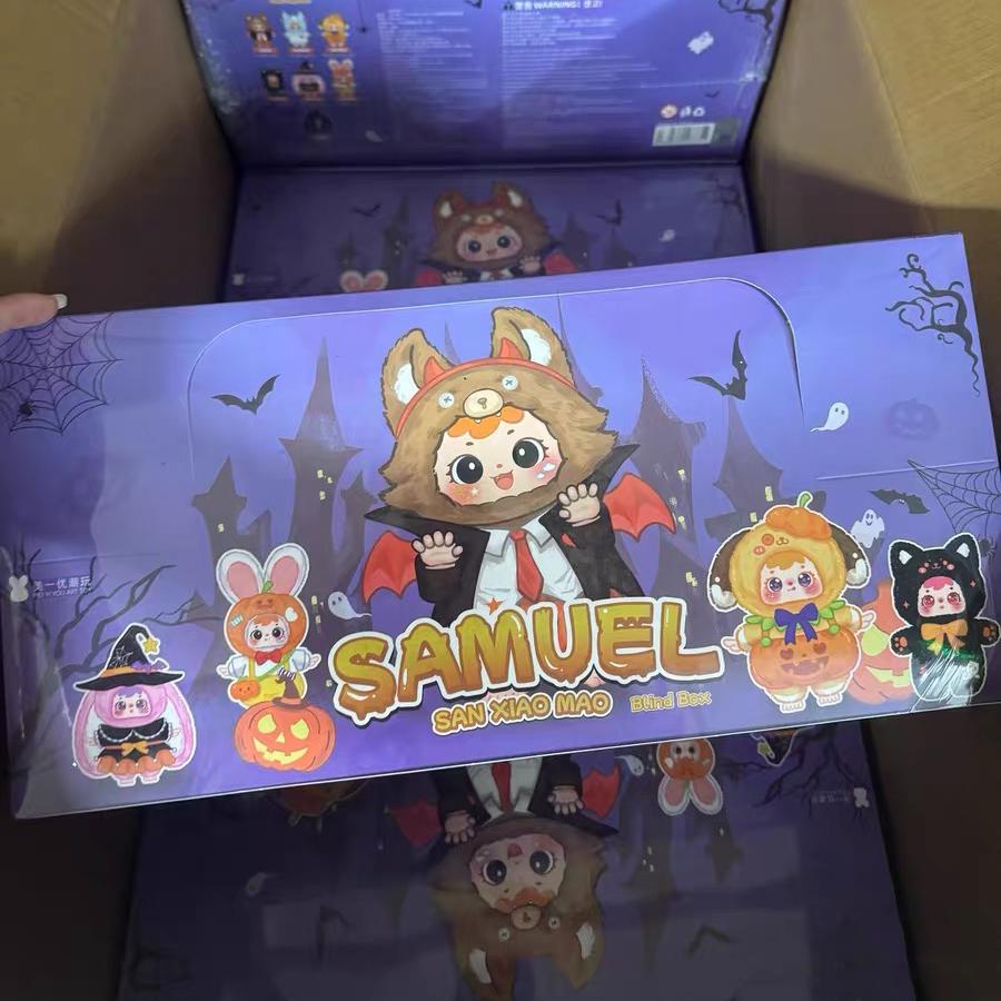 Samuel Blind Box Halloween Carnival Vinyl Plush Pendant Blind Box Pumpkin Doll Girl Gift