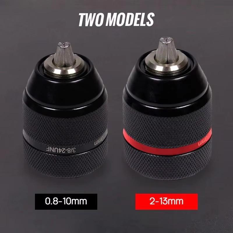 Быстрозажимной патрон для сверла с быстросменным адаптером 1/2 3/8 Unf крепление 2~13 мм 0,8~10 мм самозатягивающиеся патроны для сверл с отверткой
