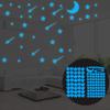 108Pcs Luminous Stars Glow In The Dark Ceiling Wall Stickers Kids Bedroom Decor