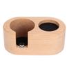 Coffee Filter Tamper Holder 58mm Aperture Coffee Knock Box Wood Texture Wooden Coffee Tamping