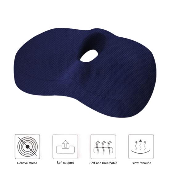 Подушка для ягодиц Геморрой Подушка для сиденья Не забитая Копчик Снятие давления Поддержка пены с эффектом памяти