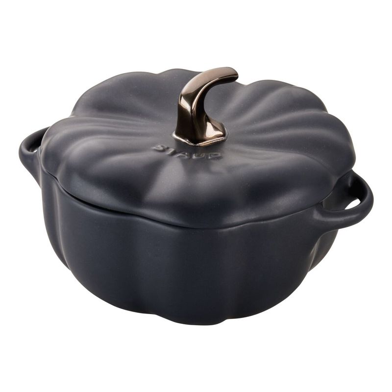 Staub Ceramic Cocotte Pumpkin 15cm (Black)