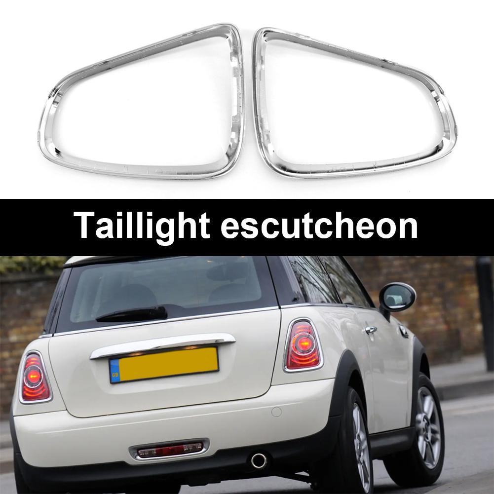 2pcs Car Tail Rear Lamp Frame Ring Sticker Decoration Tail Light Trim Cover for Mini Cooper R56 R57 R58 R59 2007-2013 Auto Parts