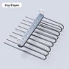 Multi-Layer Folding Pants Rack: Dual-Use, Horizontal & Vertical, Magic Storage Solution for Clothing