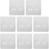 14 Pack Shower Caddy Adhesive Replacement, Transparent Strong Adhesive Hooks, No Drilling, Waterproof Wall Hooks for Shower Caddy, Bathroom Storage