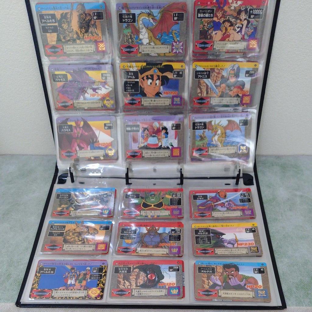 Использованные Dragon Quest Abel Legend Carddass Все типы 126 штук Полный набор