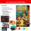 Inca Treasure Hunt: Portable Edition - Luck & Strategy Table Game for 3-8 Players, Perfect for Family Fun & Team Building