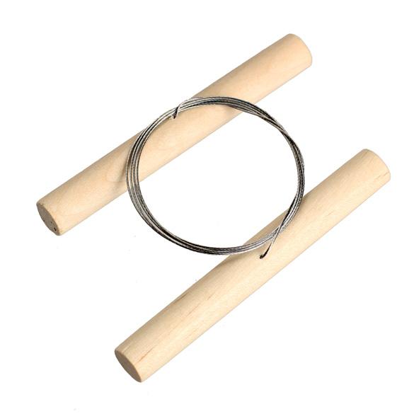 Wooden Toggle Handles Wire Clay Cutter for Fimo Sculpey Plasticine Cheese Cutting Pottery Tool 6