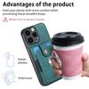 PU Leather Magnetic Card Wallet Ring Holder Phone Case for iPhone 15 14 Plus 13 12 11 Pro XSMAX for Samsung S23 S22 S21 Ultra Plus A05 A14 A54 A13 A53