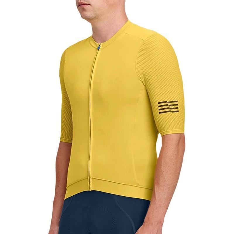 Mens Slim Fit Cycling Jersey Short Sleeve Breathable Performance Bike Shirt Road Racing