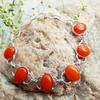 Carnelian Gemstone 925 Sterling Silver Plated Adjustable Women Bracelet Jewelry NST-J2H1603