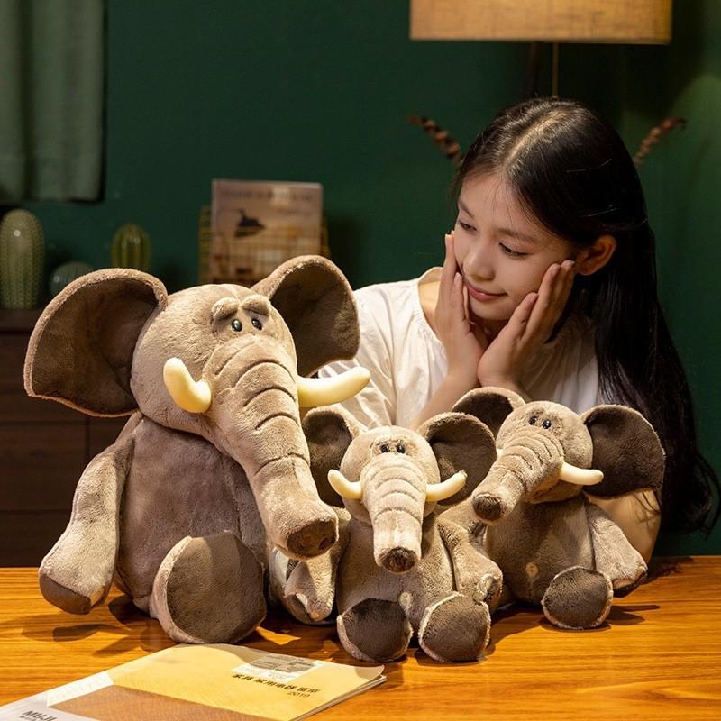 Милая плюшевая кукла-слон с набивкой из полипропиленового хлопка для детской комнаты, спальни