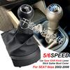 Leather Gear Shift Knob for SEAT 5/6-Speed Manual Transmission Cars