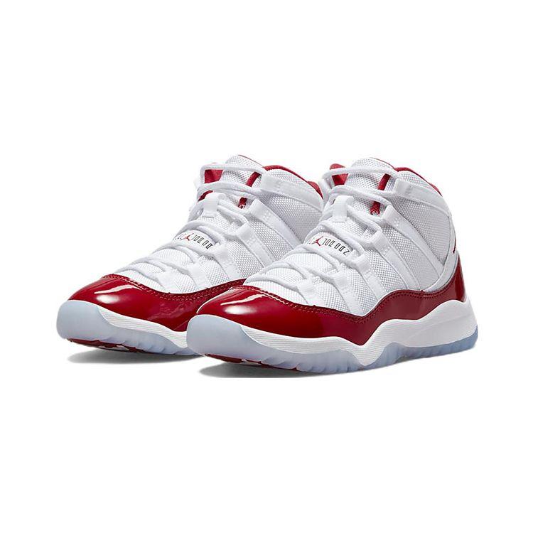 Jordan 11 Ретро PS Белые Varsity Red Детская обувь 378039-116
