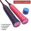 Thickened Fishing Rod Sweatband Gradient Colorful Tennis Overgrip Fishing Rod Belt  Tennis Racquet