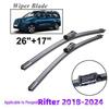 Peugeot Rifter Partner 2018-2024 26''+17'' Frameless Wiper Blades