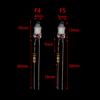 10Pcs Neon Light Bulbs 4*10Mm 5*13Mm Main Power Indicator With Resistance 220V